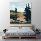 Trees 1 by Jacques Clement on GIANT ART - gold landscape sapins