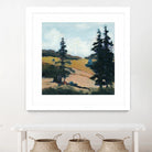 Trees 1 by Jacques Clement on GIANT ART - gold landscape sapins