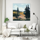 Trees 1 by Jacques Clement on GIANT ART - gold landscape sapins