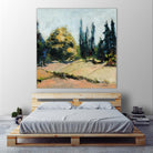 Trees 2 by Jacques Clement on GIANT ART - beige landscape field