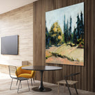 Trees 2 by Jacques Clement on GIANT ART - beige landscape field