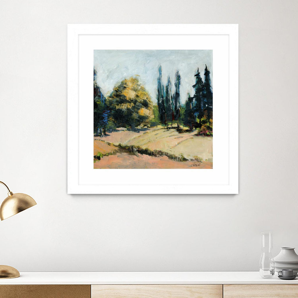Arbres 2 par Jacques Clement sur GIANT ART - champ de paysage beige