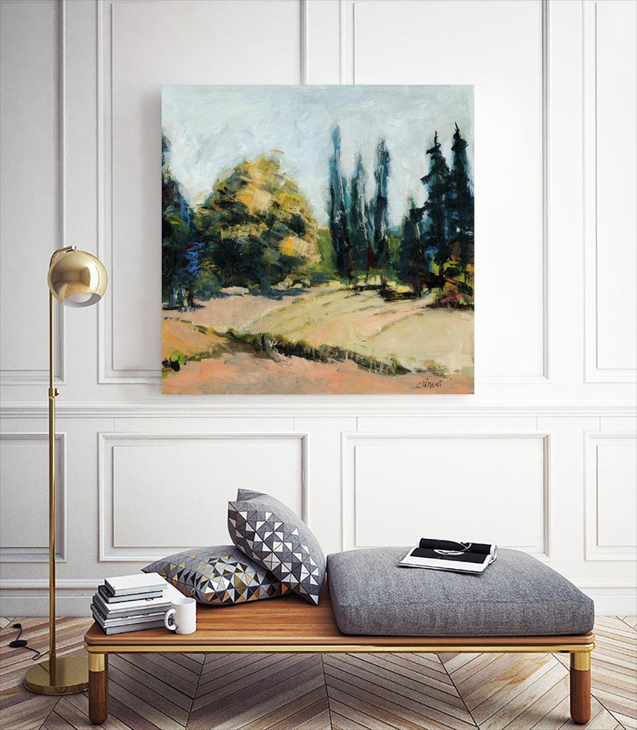Arbres 2 par Jacques Clement sur GIANT ART - champ de paysage beige