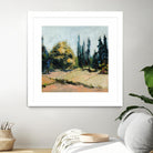 Trees 2 by Jacques Clement on GIANT ART - beige landscape field