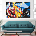 Saxo Flash by Ray Lengelé on GIANT ART - blue animé saxo