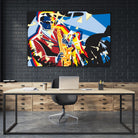 Saxo Flash by Ray Lengelé on GIANT ART - blue animé saxo