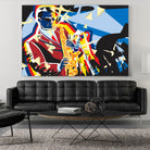 Saxo Flash by Ray Lengelé on GIANT ART - blue animé saxo