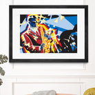 Saxo Flash by Ray Lengelé on GIANT ART - blue animé saxo