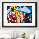 Saxo Flash by Ray Lengelé on GIANT ART - blue animé saxo