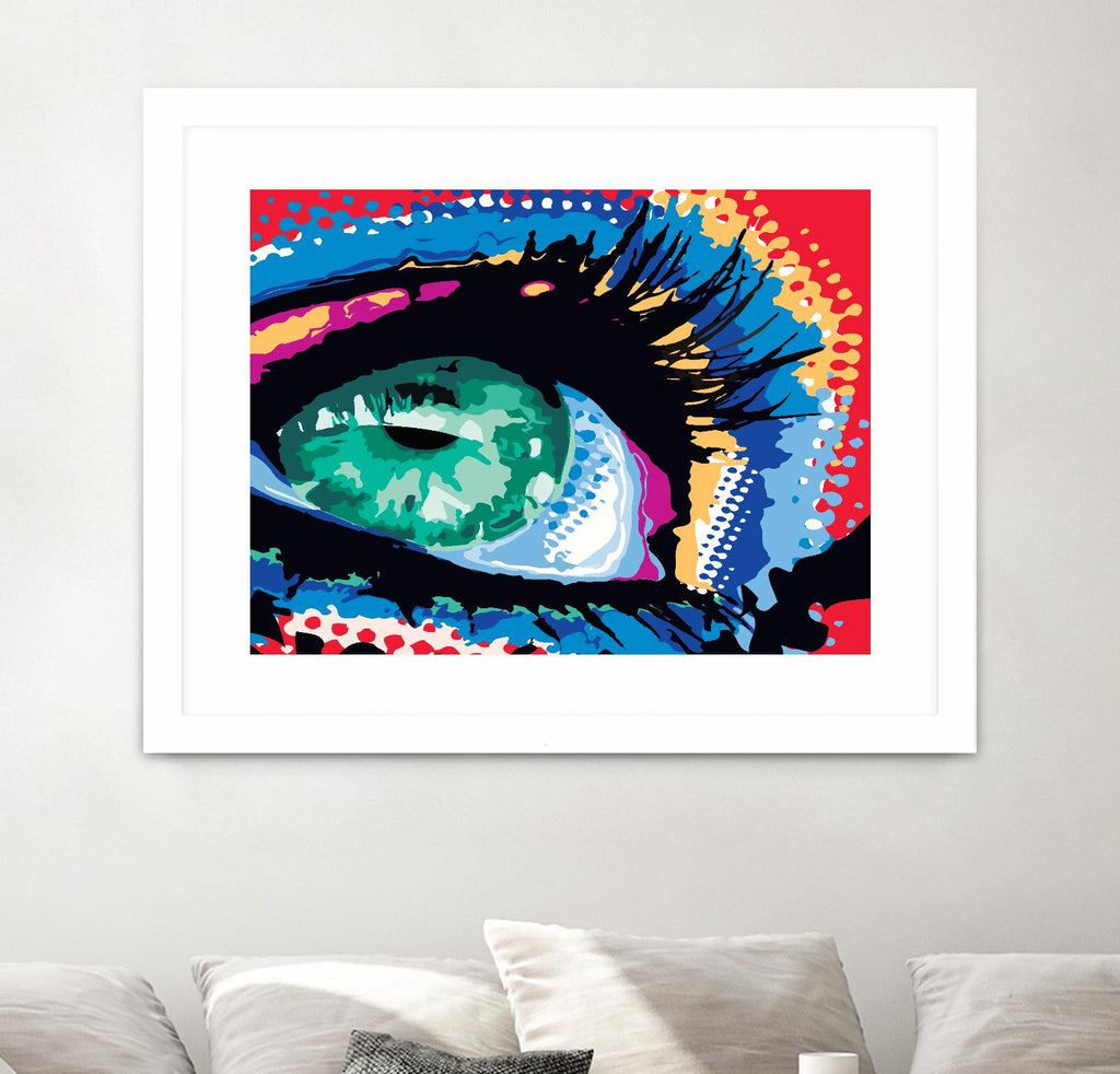 Iced Eye by Ray Lengelé on GIANT ART - red figurative cils