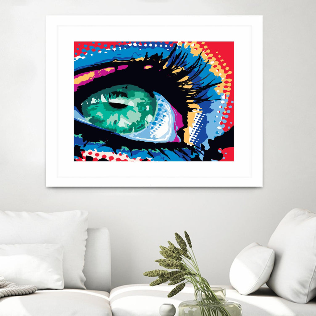 Iced Eye by Ray Lengelé on GIANT ART - red figurative cils