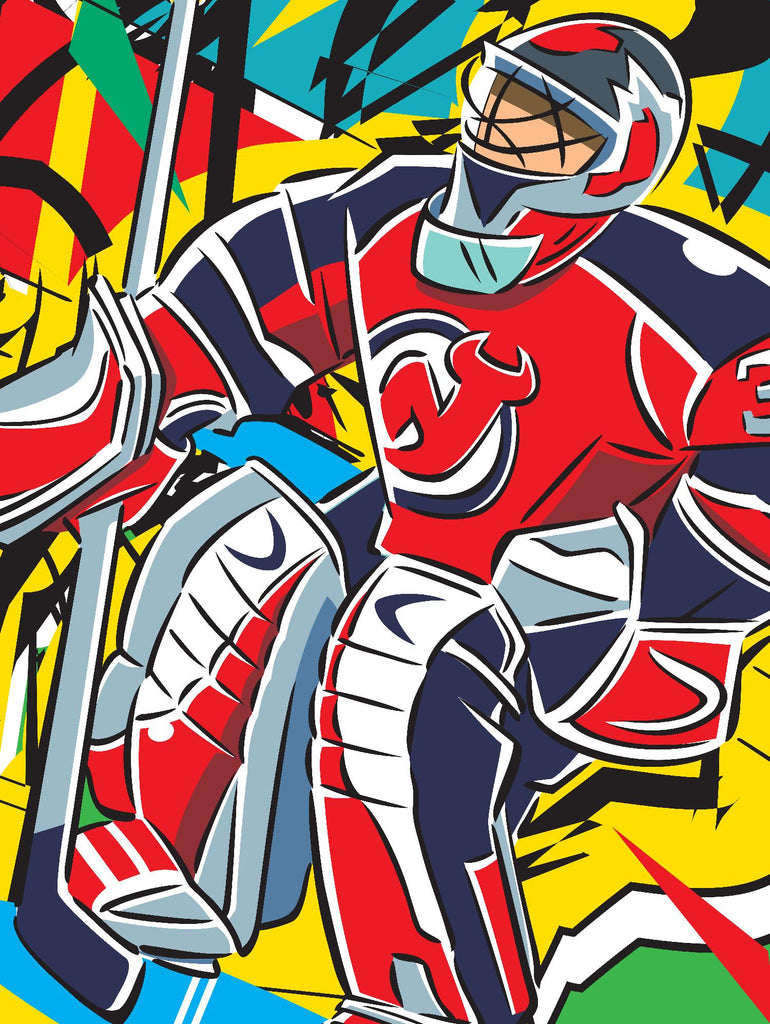 Martin B. par Ray Lengelé sur GIANT ART - hockey animé rouge