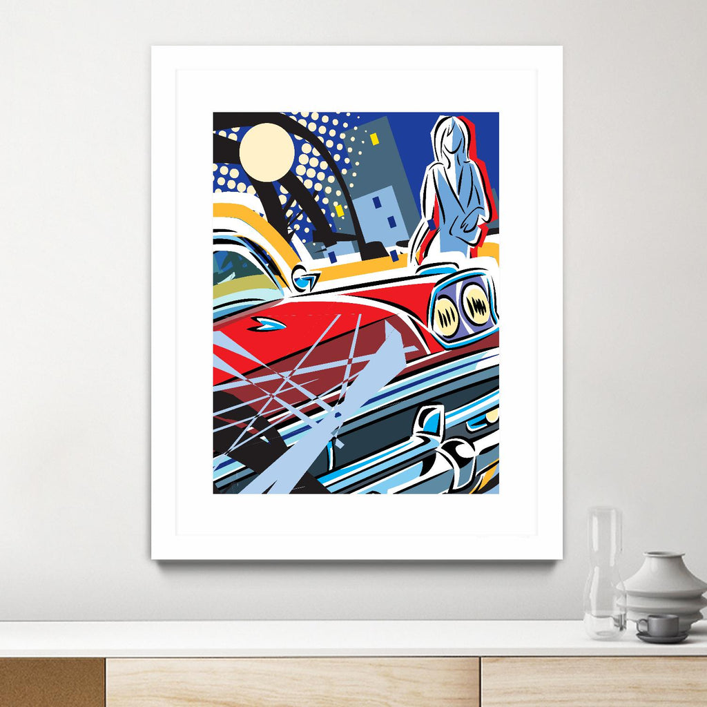 City Car de Ray Lengelé sur GIANT ART - rouge animé automobile
