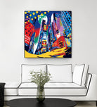 Time Square by Ray Lengelé on GIANT ART - red architecture down town