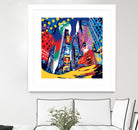 Time Square by Ray Lengelé on GIANT ART - red architecture down town