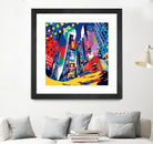 Time Square by Ray Lengelé on GIANT ART - red architecture down town