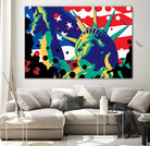 Mona Lusa by Ray Lengelé on GIANT ART - red street art usa