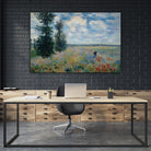 Poppy Field by Claude Monet on GIANT ART - green masters champ fleuri