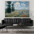 Poppy Field by Claude Monet on GIANT ART - green masters champ fleuri