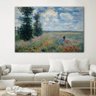 Poppy Field by Claude Monet on GIANT ART - green masters champ fleuri