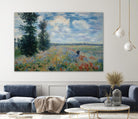 Poppy Field by Claude Monet on GIANT ART - green masters champ fleuri