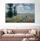 Poppy Field by Claude Monet on GIANT ART - green masters champ fleuri