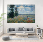 Poppy Field by Claude Monet on GIANT ART - green masters champ fleuri