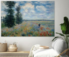 Poppy Field by Claude Monet on GIANT ART - green masters champ fleuri