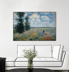 Poppy Field by Claude Monet on GIANT ART - green masters champ fleuri