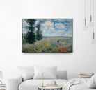 Poppy Field by Claude Monet on GIANT ART - green masters champ fleuri