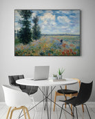 Poppy Field by Claude Monet on GIANT ART - green masters champ fleuri