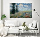 Poppy Field by Claude Monet on GIANT ART - green masters champ fleuri