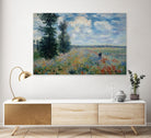 Poppy Fields near Argenteuil, 1875 by Claude Monet on GIANT ART - green masters champ fleuri