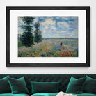 Poppy Fields near Argenteuil, 1875 by Claude Monet on GIANT ART - green masters champ fleuri