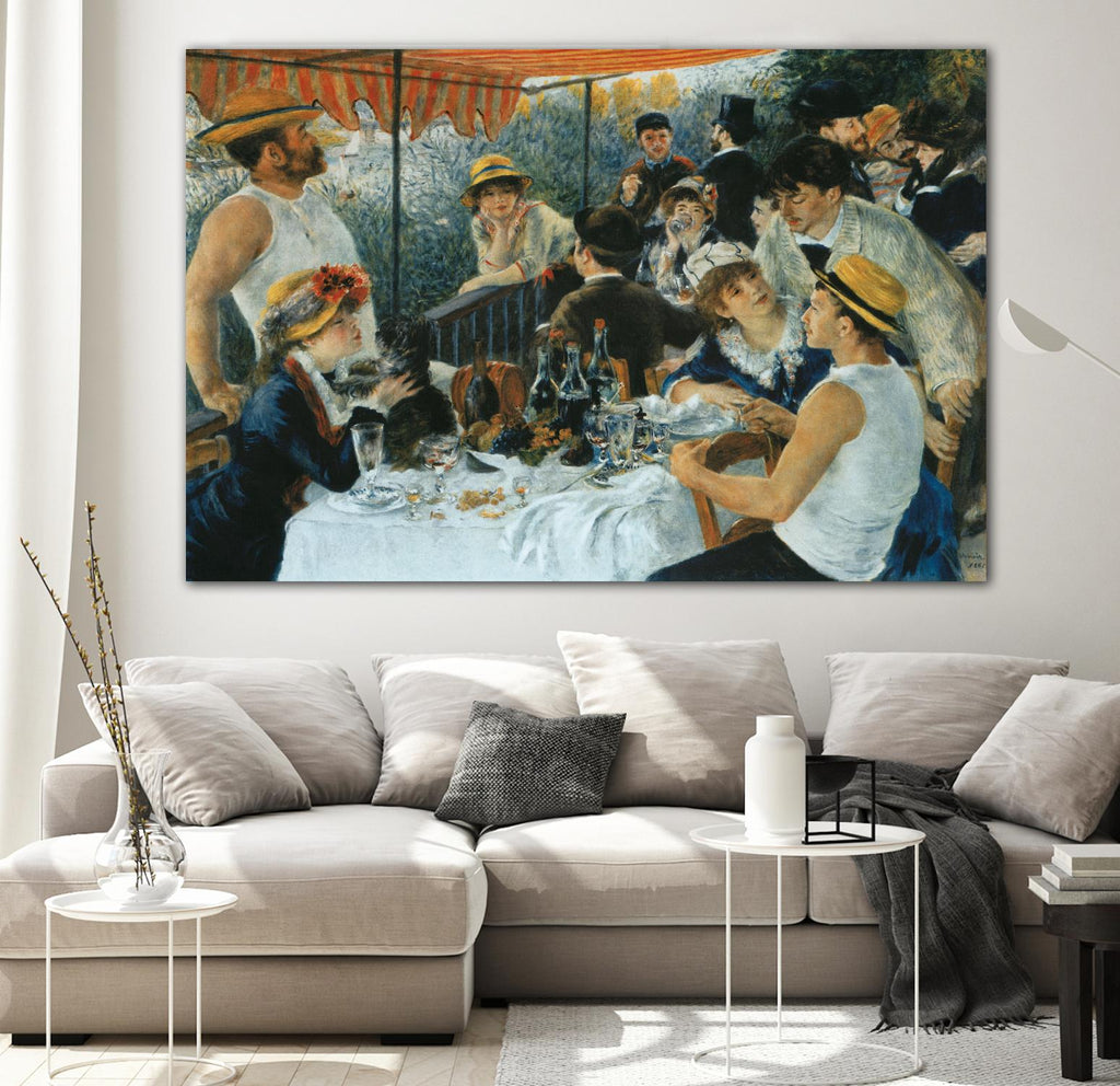 Déjeuner du canotier d'Auguste Renoir sur GIANT ART - repas des maîtres bleus