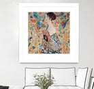 Woman with fan by Gustav Klimt on GIANT ART - gold masters féminité