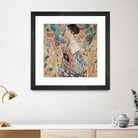 Woman with fan by Gustav Klimt on GIANT ART - gold masters féminité