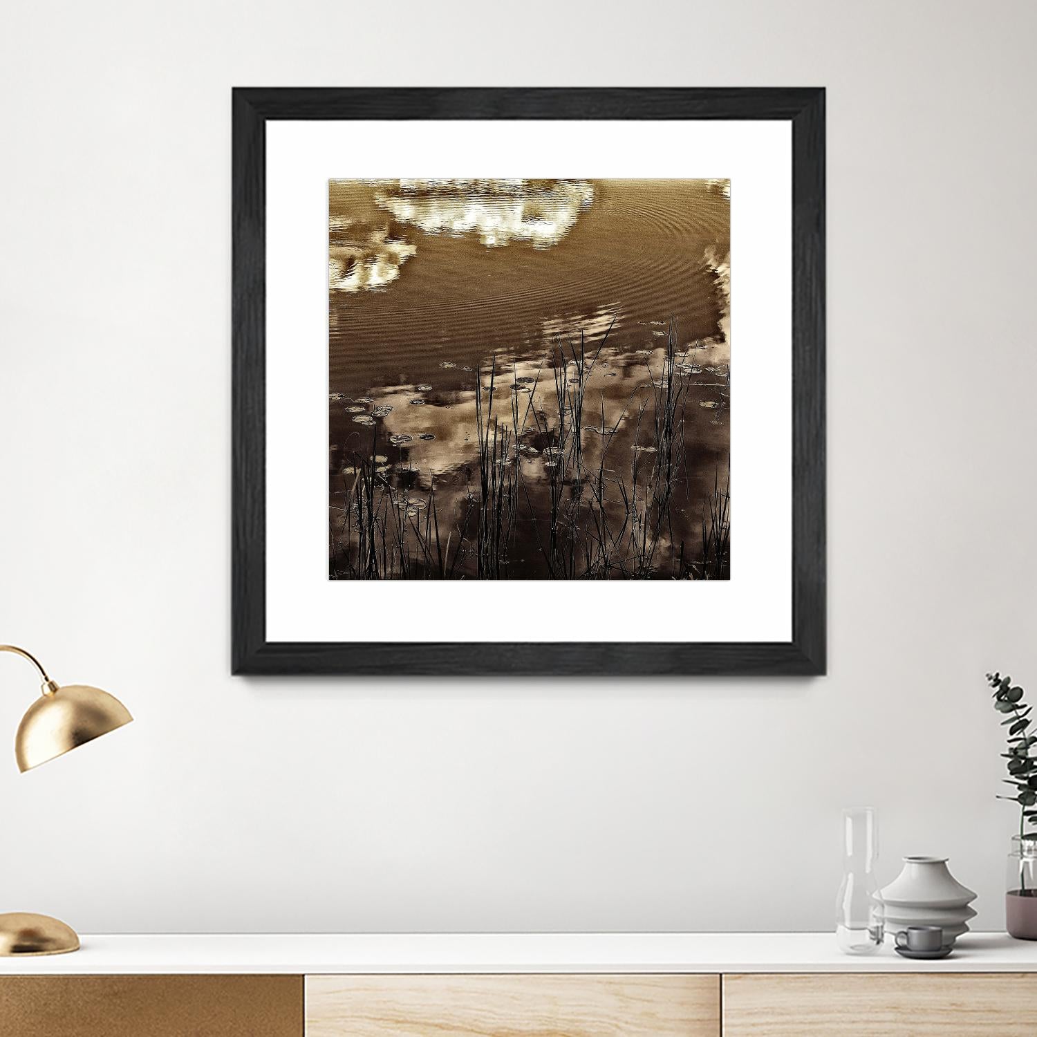 Infrared pond 11 by Jean-François Dupuis on GIANT ART - black botany marécage