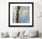 Contemporary Forest 2 by Kathleen Cloutier on GIANT ART - blue botanical arbres