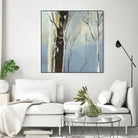 Contemporary Forest 2 by Kathleen Cloutier on GIANT ART - blue botanical arbres