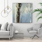 Contemporary Forest 2 by Kathleen Cloutier on GIANT ART - blue botanical arbres
