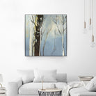 Contemporary Forest 2 by Kathleen Cloutier on GIANT ART - blue botanical arbres