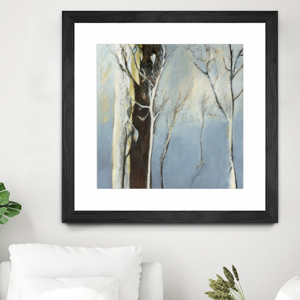 Contemporary Forest 2 by Kathleen Cloutier on GIANT ART - blue botanical arbres