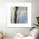 Contemporary Forest 2 by Kathleen Cloutier on GIANT ART - blue botanical arbres