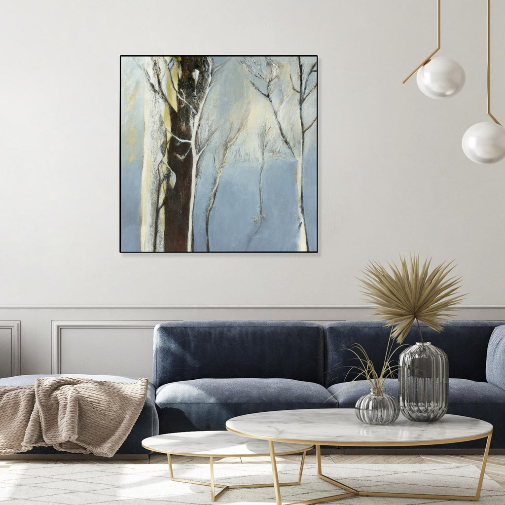 Contemporary Forest 2 by Kathleen Cloutier on GIANT ART - blue botanical arbres