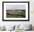 Terres cultivées by Jacques Clément on GIANT ART - beige landscape artistes du québec