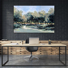 Road in the wood by Jacques Clément on GIANT ART - green landscape forest