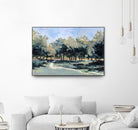 Road in the wood by Jacques Clément on GIANT ART - green landscape forest