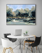 Road in the wood by Jacques Clément on GIANT ART - green landscape forest