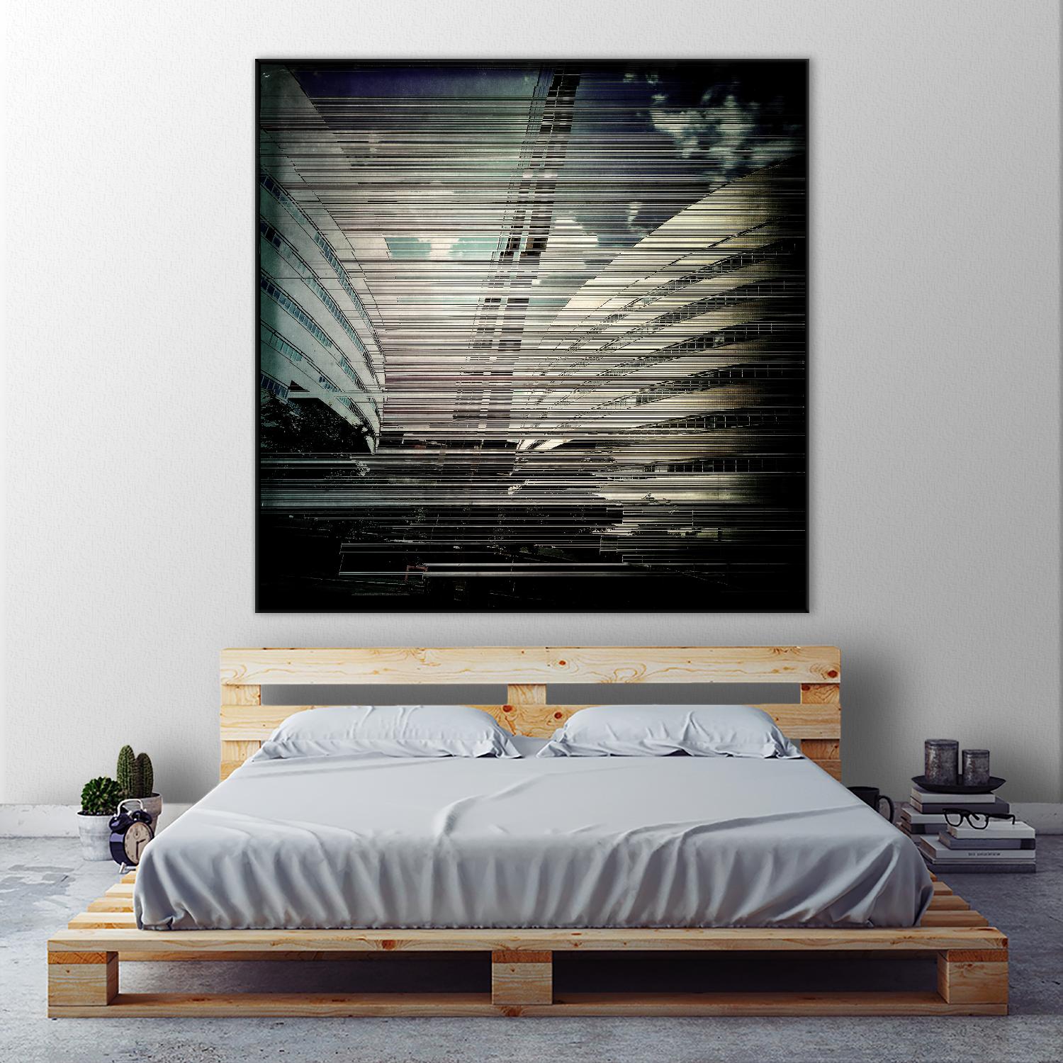 Urban Distrotion IV by Jean-François Dupuis on GIANT ART - white city scene vibration